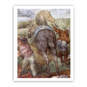The Conversion of Saul (detail) By Michelangelo Buonarroti