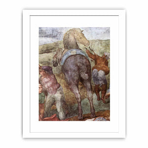 The Conversion of Saul (detail) By Michelangelo Buonarroti