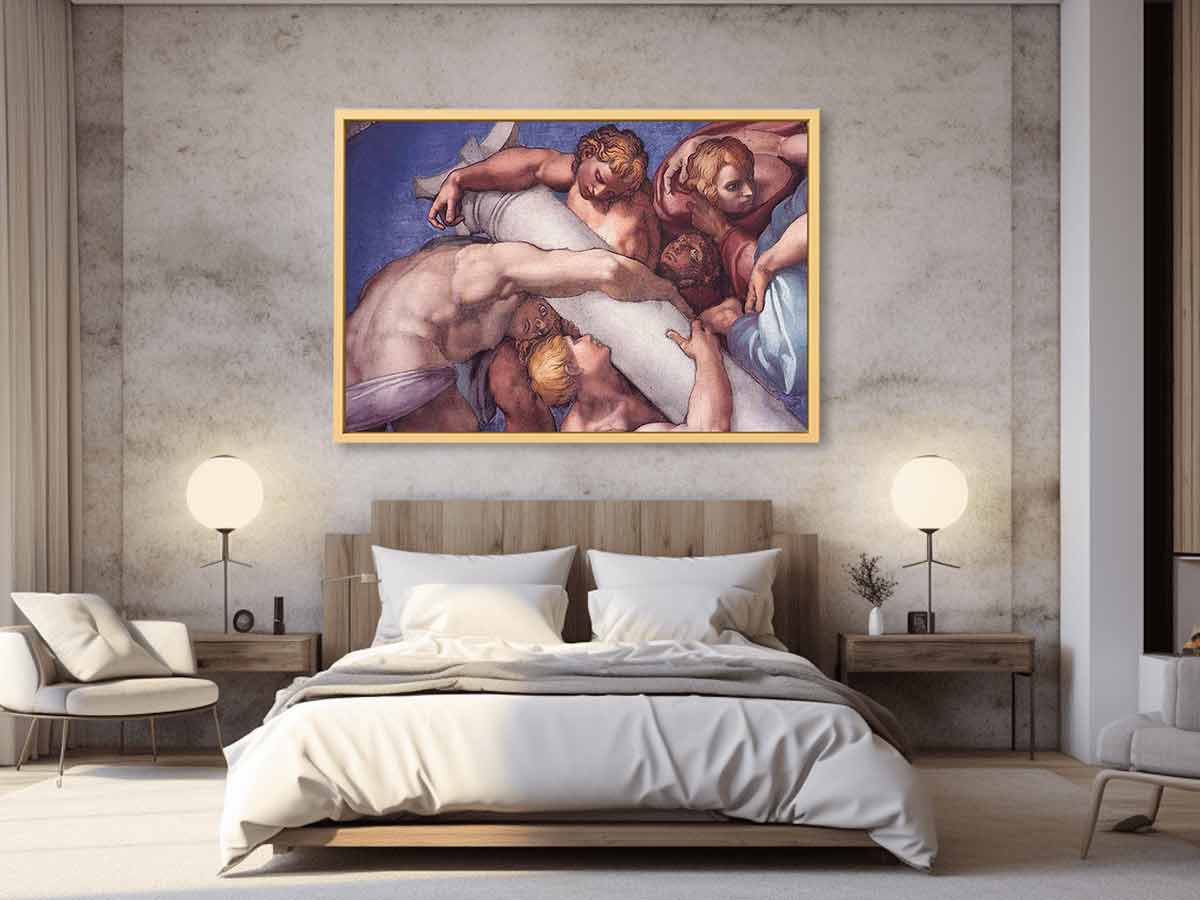 The Last Judgment (detail) By Michelangelo Buonarroti