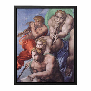 The Last Judgment (detail) By Michelangelo Buonarroti