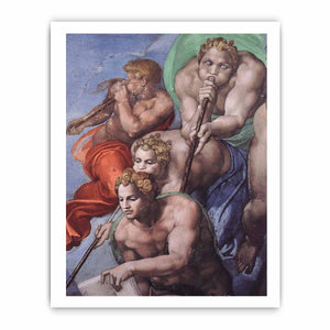 The Last Judgment (detail) By Michelangelo Buonarroti
