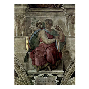Ceiling fresco for the story of creation in the Sistine Chapel, scene of the Prophet bezel Jessaja