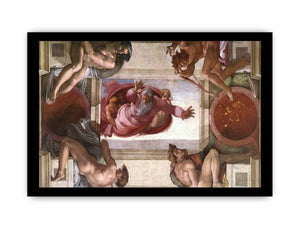 Separation of the Earth from the Waters (with ignudi and medallions) By Michelangelo Buonarroti