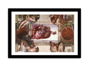 Separation of the Earth from the Waters (with ignudi and medallions) By Michelangelo Buonarroti
