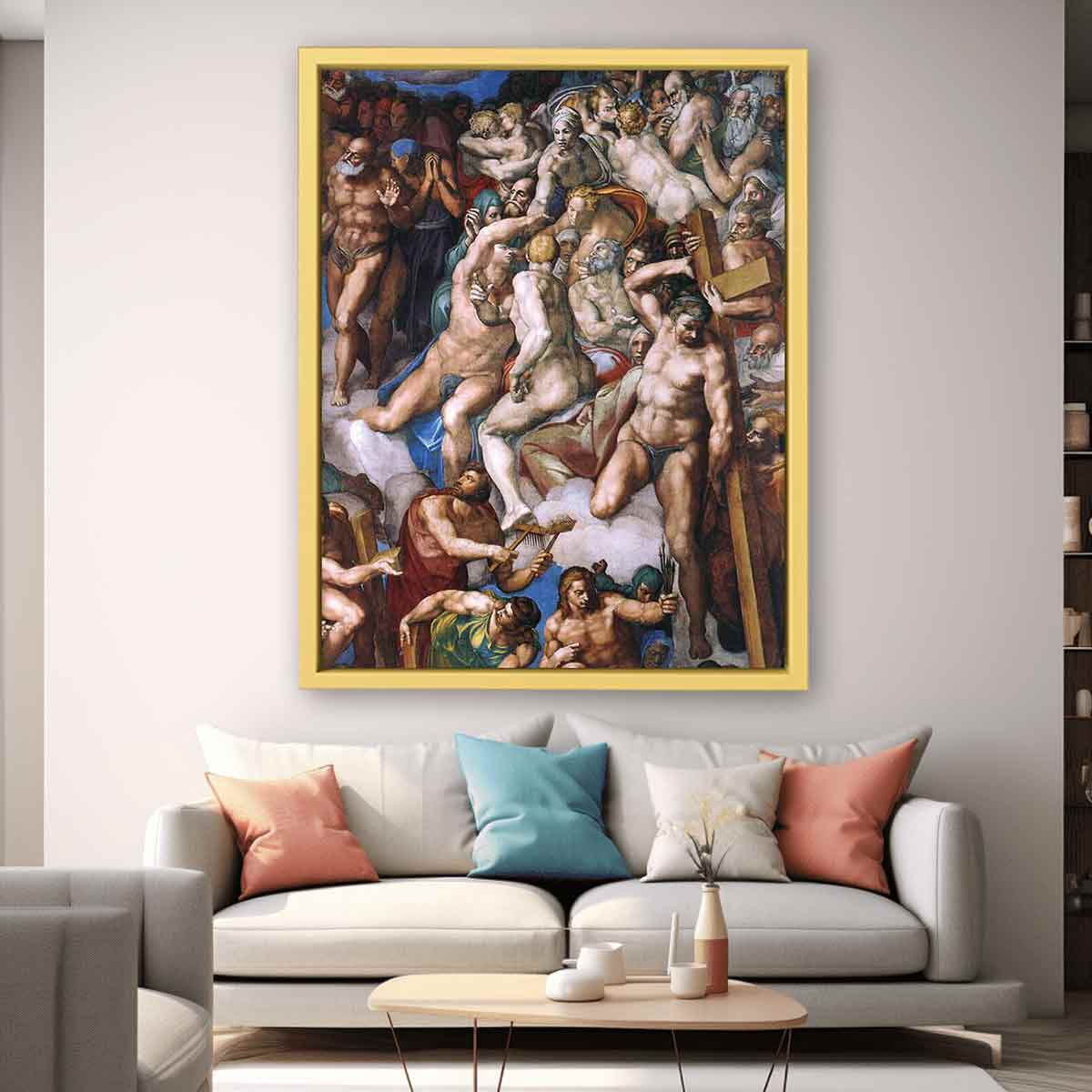 The Last Judgment (detail) By Michelangelo Buonarroti