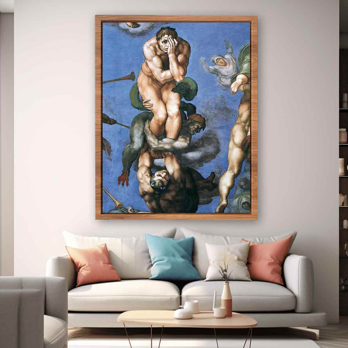 The Last Judgment (detail) By Michelangelo Buonarroti