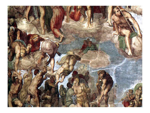 The Last Judgment (detail) By Michelangelo Buonarroti