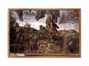 The Last Judgment (detail) By Michelangelo Buonarroti