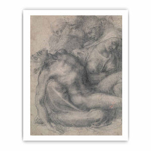 The Lamentation of Christ (recto) By Michelangelo Buonarroti