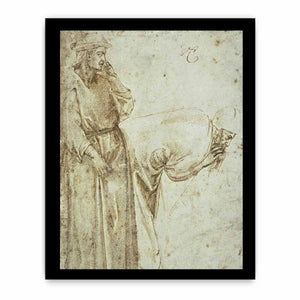 Michelangelo Buonarroti, copia dalla cappella peruzzi di giotto