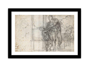 Aeneas with a Boy (recto) By Michelangelo Buonarroti