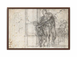 Aeneas with a Boy (recto) By Michelangelo Buonarroti