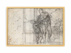 Aeneas with a Boy (recto) By Michelangelo Buonarroti
