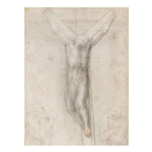Christ on the Cross with the Virgin and St John (recto) By Michelangelo Buonarroti