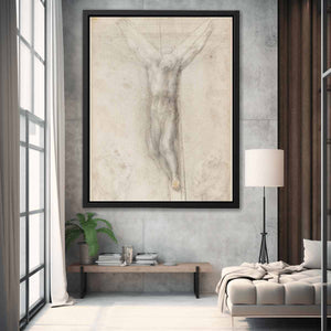 Christ on the Cross with the Virgin and St John (recto) By Michelangelo Buonarroti