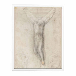 Christ on the Cross with the Virgin and St John (recto) By Michelangelo Buonarroti
