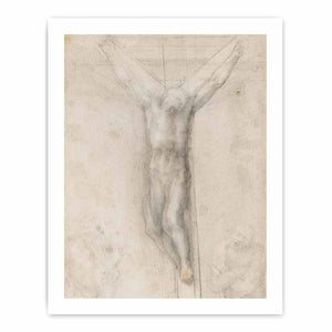 Christ on the Cross with the Virgin and St John (recto) By Michelangelo Buonarroti