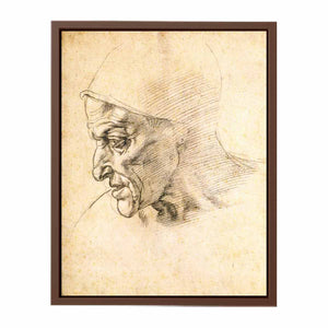 Study for the Head of the Cumeaen Sibyl (recto), 1508-10 By Michelangelo Buonarroti