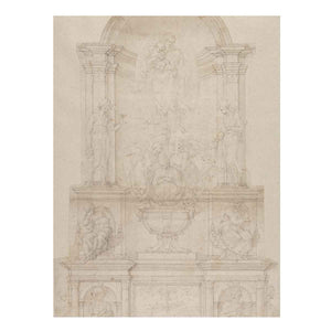 Design for the Tomb of Pope Julius II della Rovere By Michelangelo Buonarroti