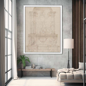 Design for the Tomb of Pope Julius II della Rovere By Michelangelo Buonarroti