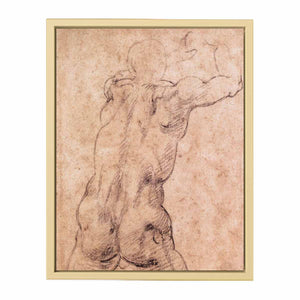 Kneeling Male Nude By Michelangelo Buonarroti