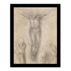 Christ on the Cross with the Virgin and St John 2 By Michelangelo Buonarroti