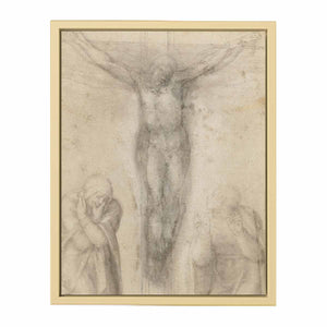Christ on the Cross with the Virgin and St John 2 By Michelangelo Buonarroti