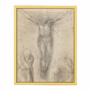 Christ on the Cross with the Virgin and St John 2 By Michelangelo Buonarroti