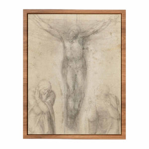 Christ on the Cross with the Virgin and St John 2 By Michelangelo Buonarroti