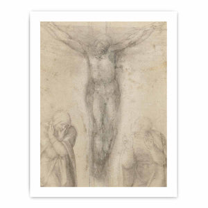 Christ on the Cross with the Virgin and St John 2 By Michelangelo Buonarroti