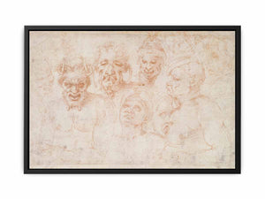 Grotesque Heads (recto)