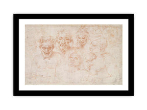 Grotesque Heads (recto)