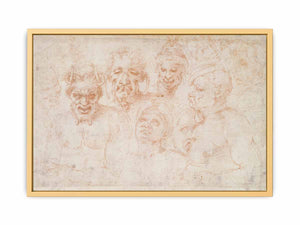 Grotesque Heads (recto)