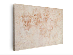 Grotesque Heads (recto)