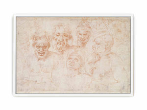 Grotesque Heads (recto)