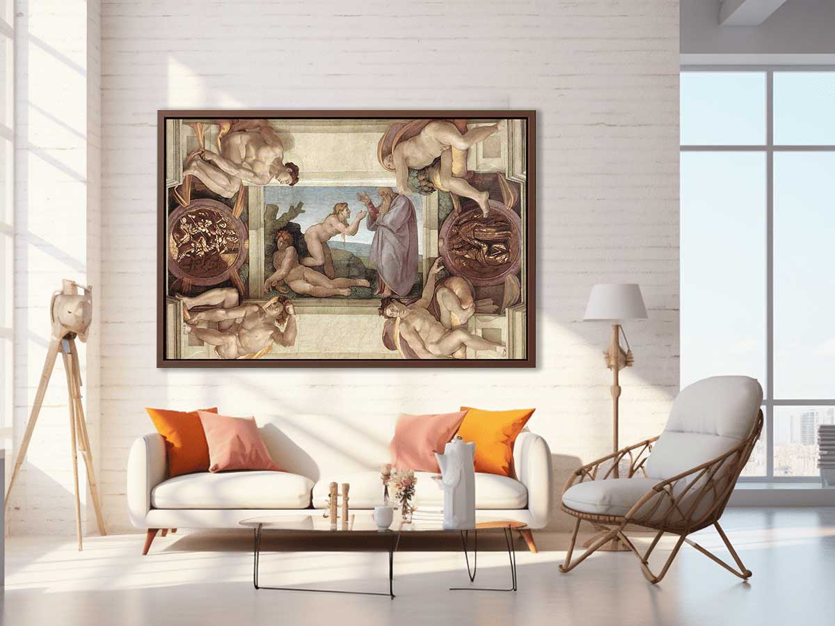 Creation of Eve (with ignudi and medallions) 1509-10