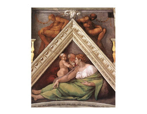Ancestors of Christ - Hezekiah as a child with father Ahaz and his mother