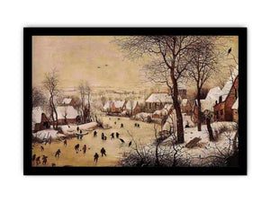 Winter Landscape with Skaters and Bird Trap 1565