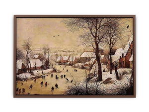 Winter Landscape with Skaters and Bird Trap 1565