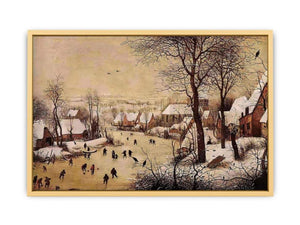 Winter Landscape with Skaters and Bird Trap 1565