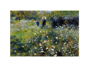 Woman with a Parasol in a Garden