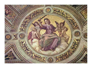 Stanza della Segnatura in the Vatican for Pope Julius II, detail, scene Justitia, Tondo