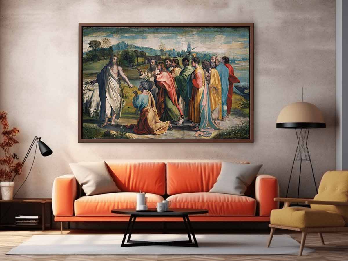 Christ's Charge to Peter (Matthew 16: 18-19, John 21: 15-17) By Raphael