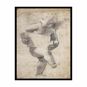 Winged Putto with Cartello