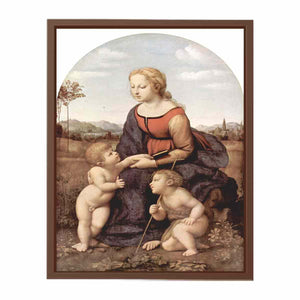 Madonna and child with Saint John the Baptist By Raphael
