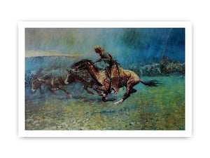 Remington Stampede by Frederic Remington