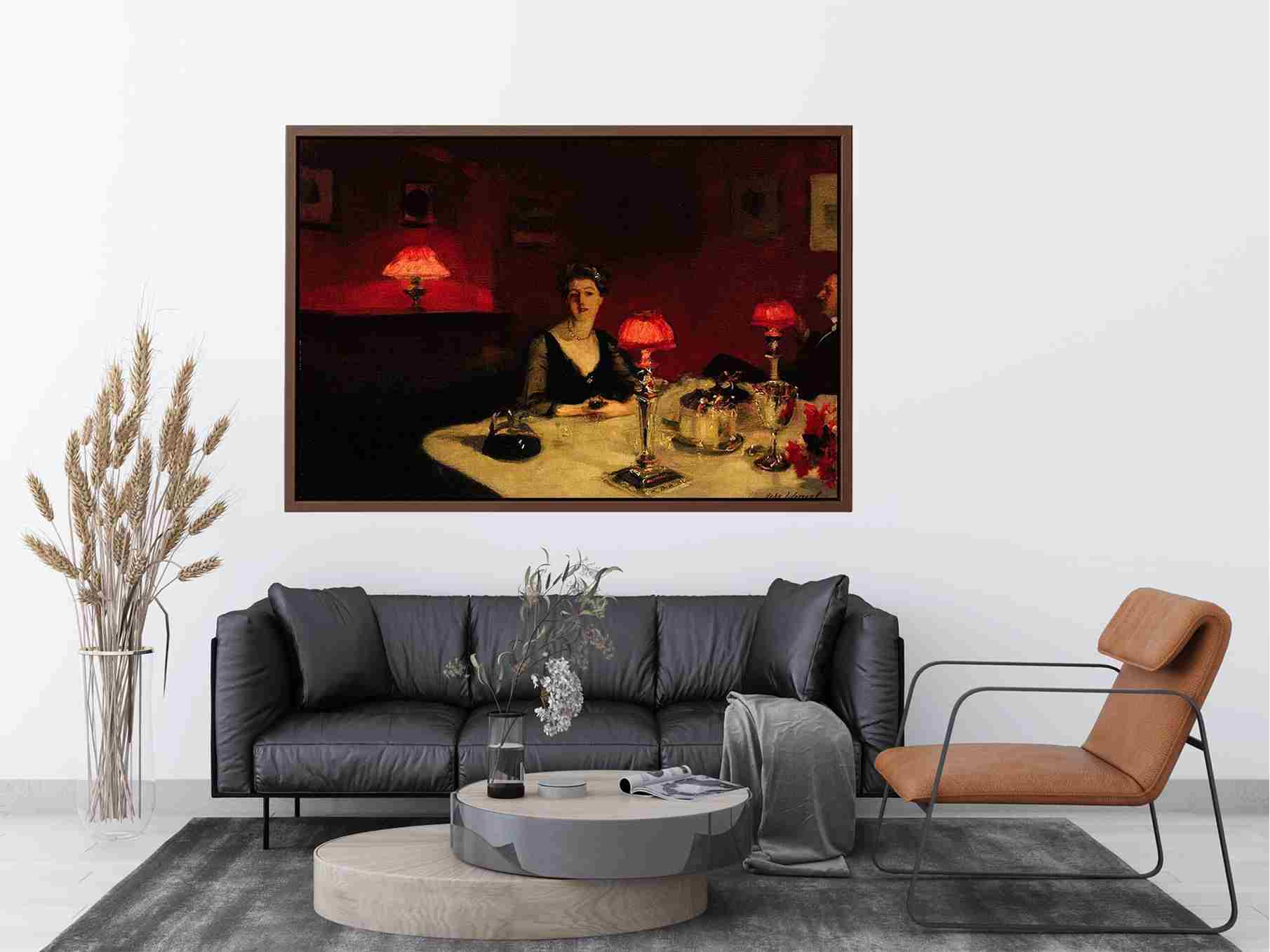 A Dinner Table At Night