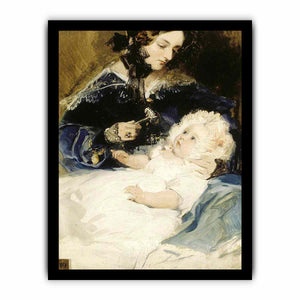 Lady Louisa Jane Russell, Duchess of Abercorn (1812-1905) with her Daughter Lady Harriet Georgiana Louisa Hamilton, later Countess of Lichfield (1834-1913)