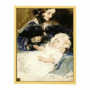 Lady Louisa Jane Russell, Duchess of Abercorn (1812-1905) with her Daughter Lady Harriet Georgiana Louisa Hamilton, later Countess of Lichfield (1834-1913)