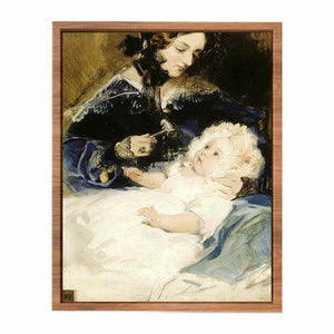 Lady Louisa Jane Russell, Duchess of Abercorn (1812-1905) with her Daughter Lady Harriet Georgiana Louisa Hamilton, later Countess of Lichfield (1834-1913)